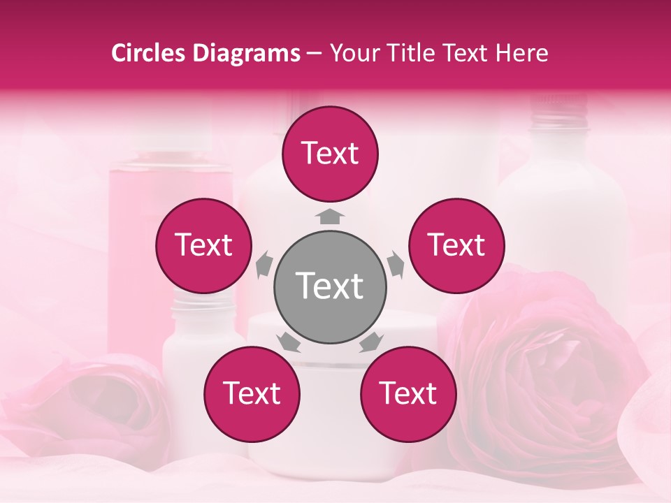 Bottle Persian Buttercup Copy PowerPoint Template