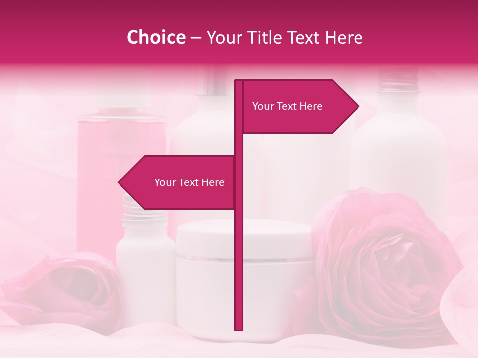 Bottle Persian Buttercup Copy PowerPoint Template