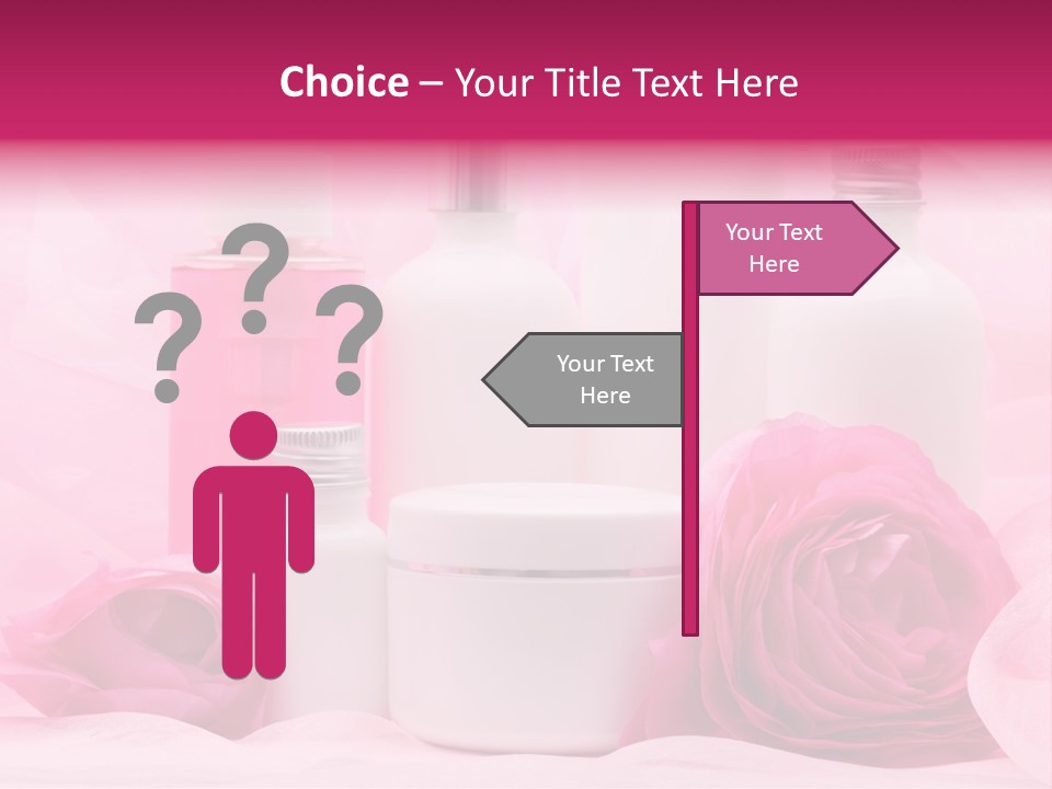 Bottle Persian Buttercup Copy PowerPoint Template