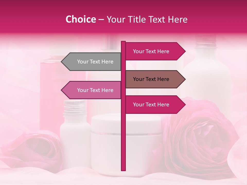 Bottle Persian Buttercup Copy PowerPoint Template