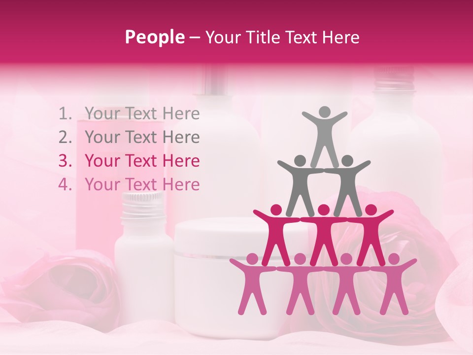 Bottle Persian Buttercup Copy PowerPoint Template