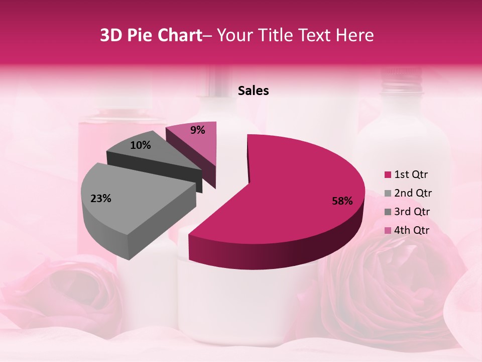 Bottle Persian Buttercup Copy PowerPoint Template
