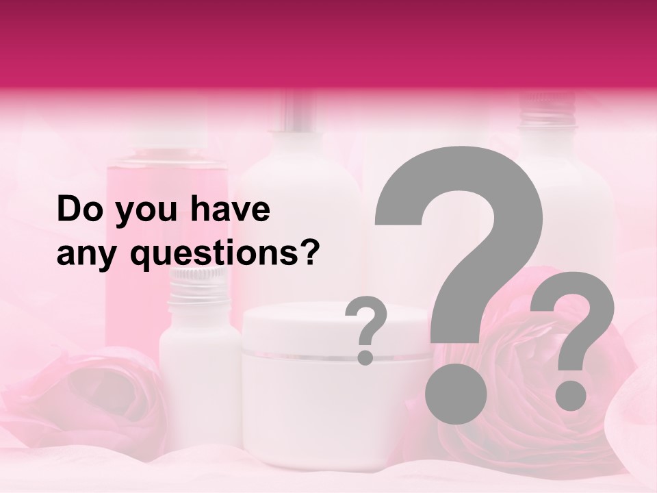 Bottle Persian Buttercup Copy PowerPoint Template