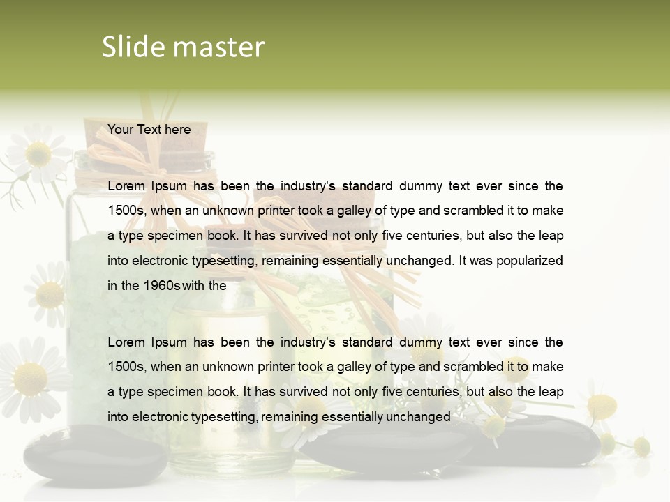 Bath Wellbeing Fresh PowerPoint Template