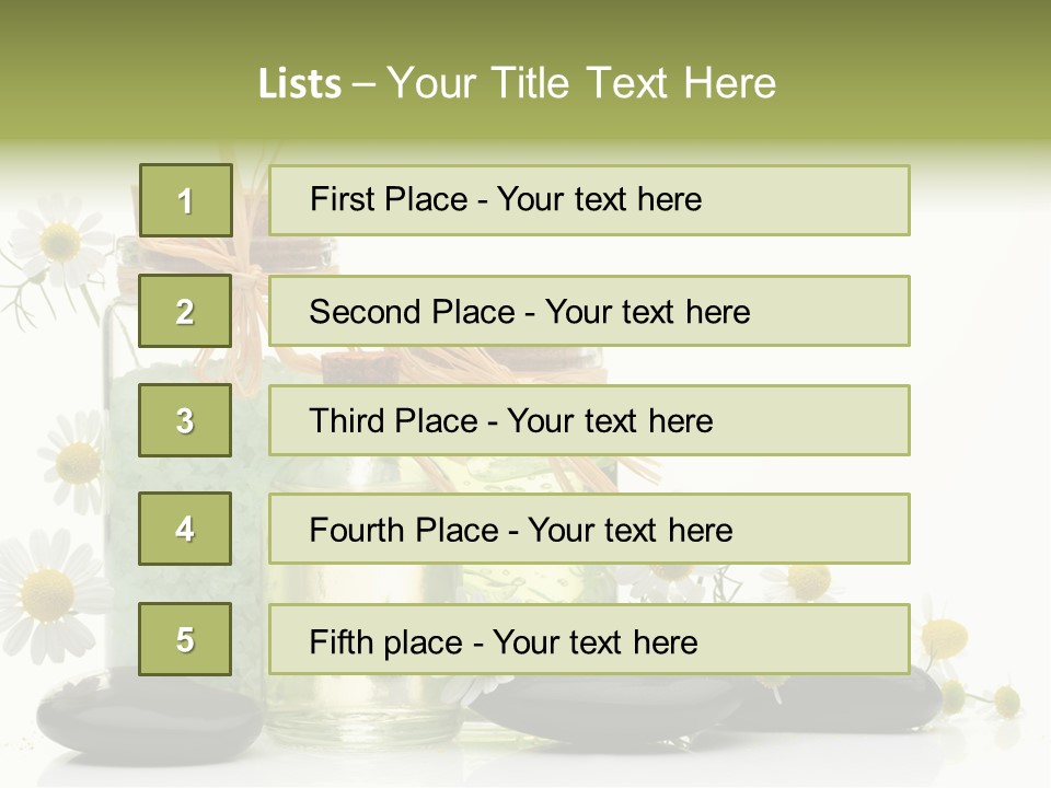 Bath Wellbeing Fresh PowerPoint Template