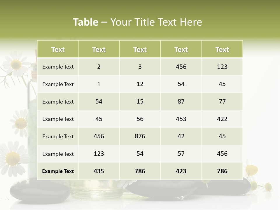 Bath Wellbeing Fresh PowerPoint Template