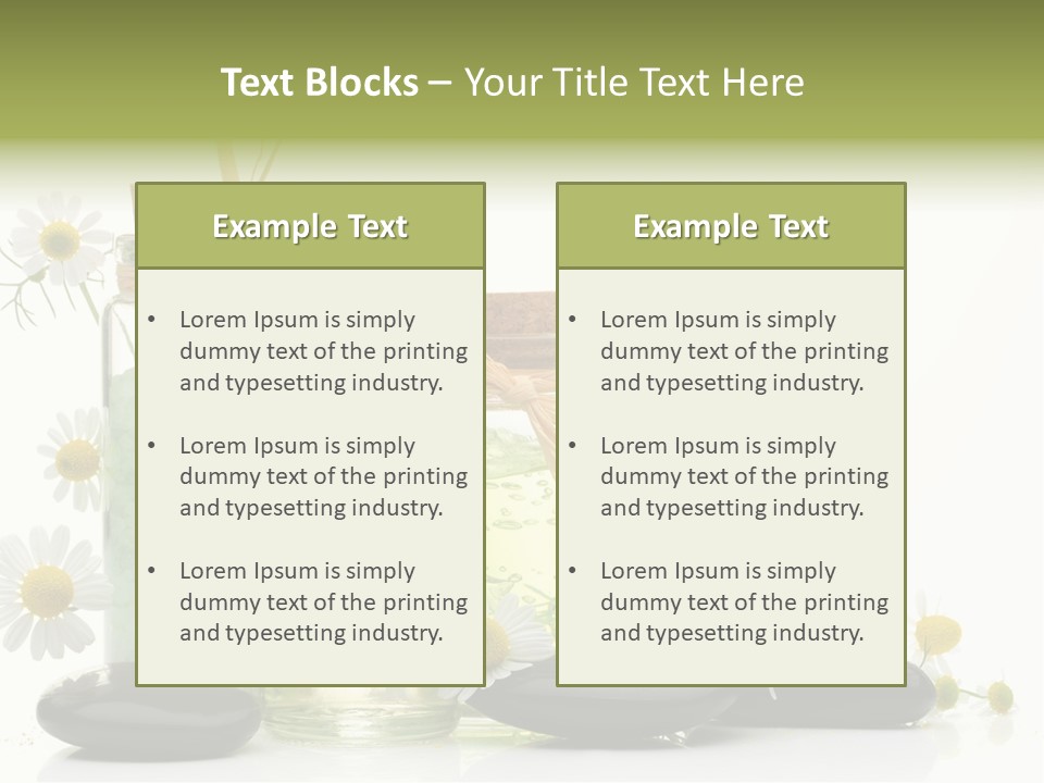 Bath Wellbeing Fresh PowerPoint Template