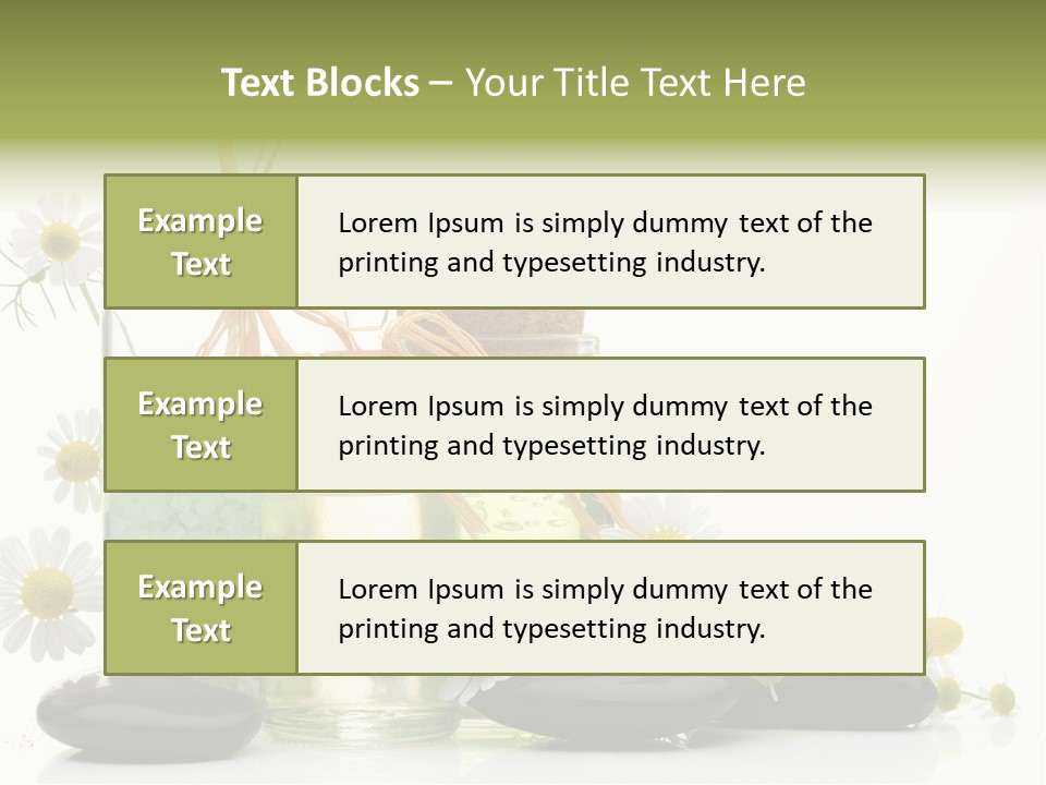 Bath Wellbeing Fresh PowerPoint Template