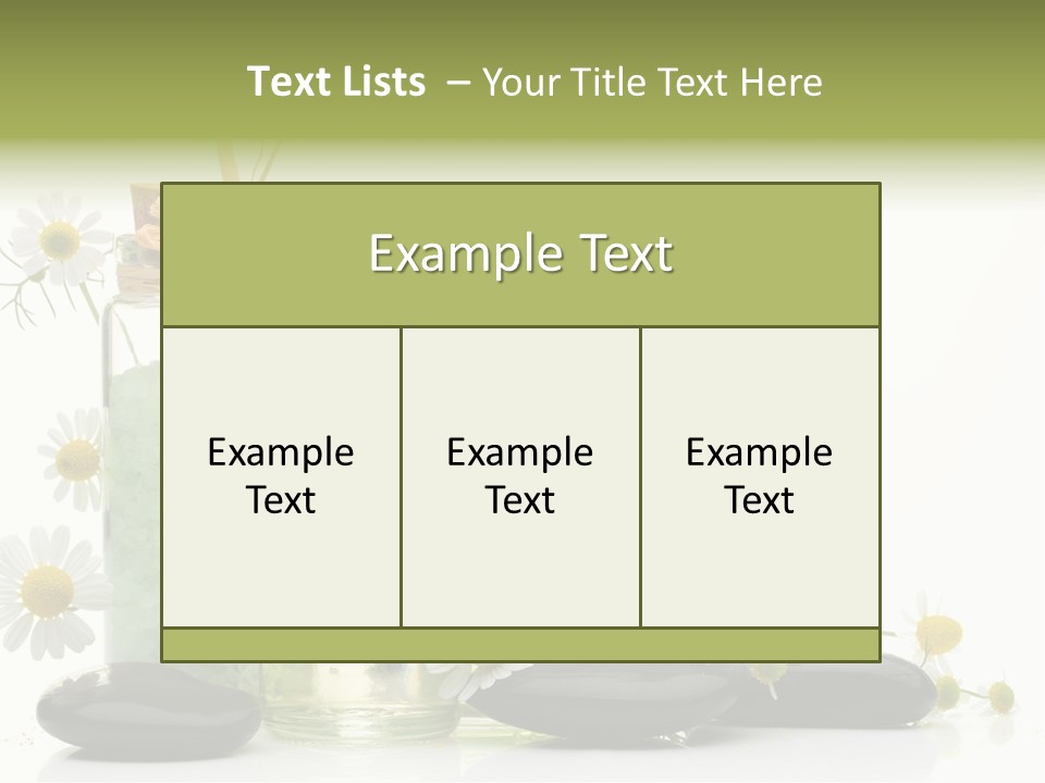 Bath Wellbeing Fresh PowerPoint Template
