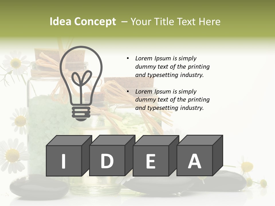 Bath Wellbeing Fresh PowerPoint Template