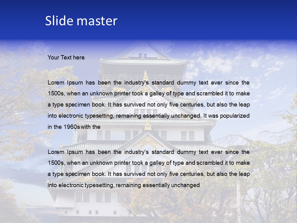 Landscape Landmark Sightseeing PowerPoint Template