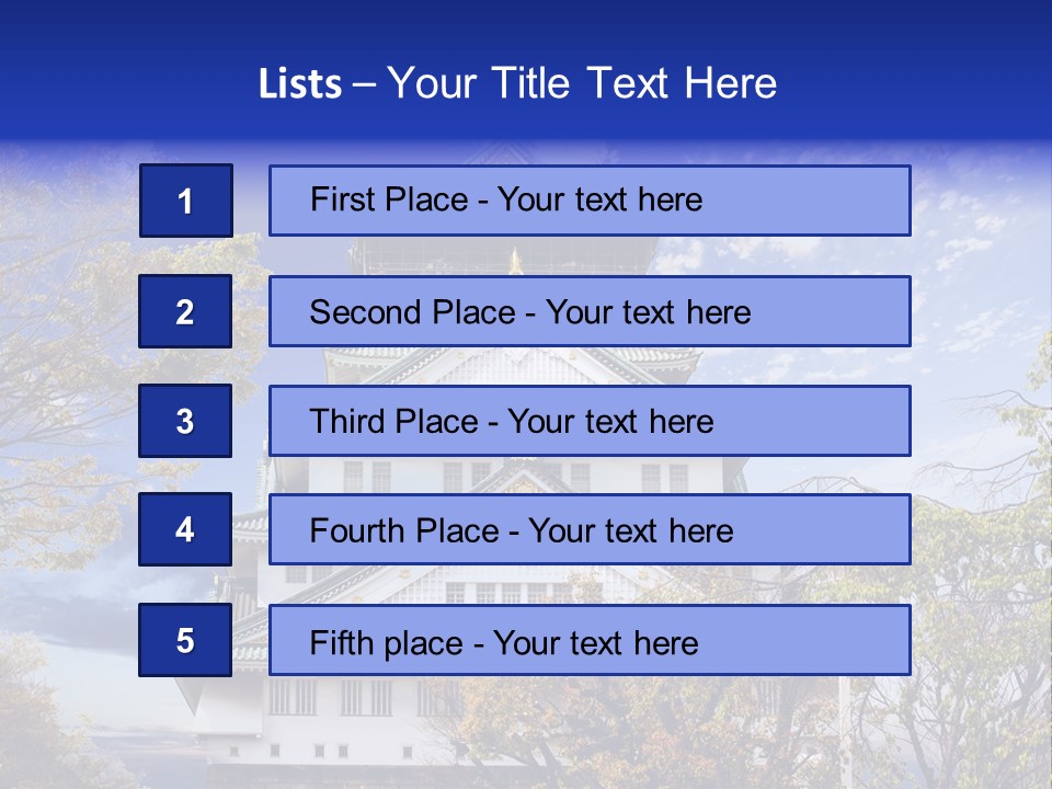 Landscape Landmark Sightseeing PowerPoint Template