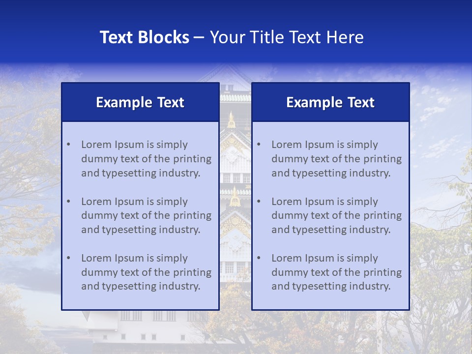 Landscape Landmark Sightseeing PowerPoint Template