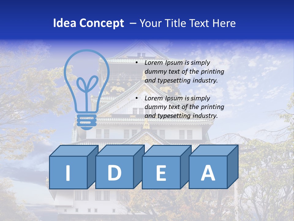 Landscape Landmark Sightseeing PowerPoint Template