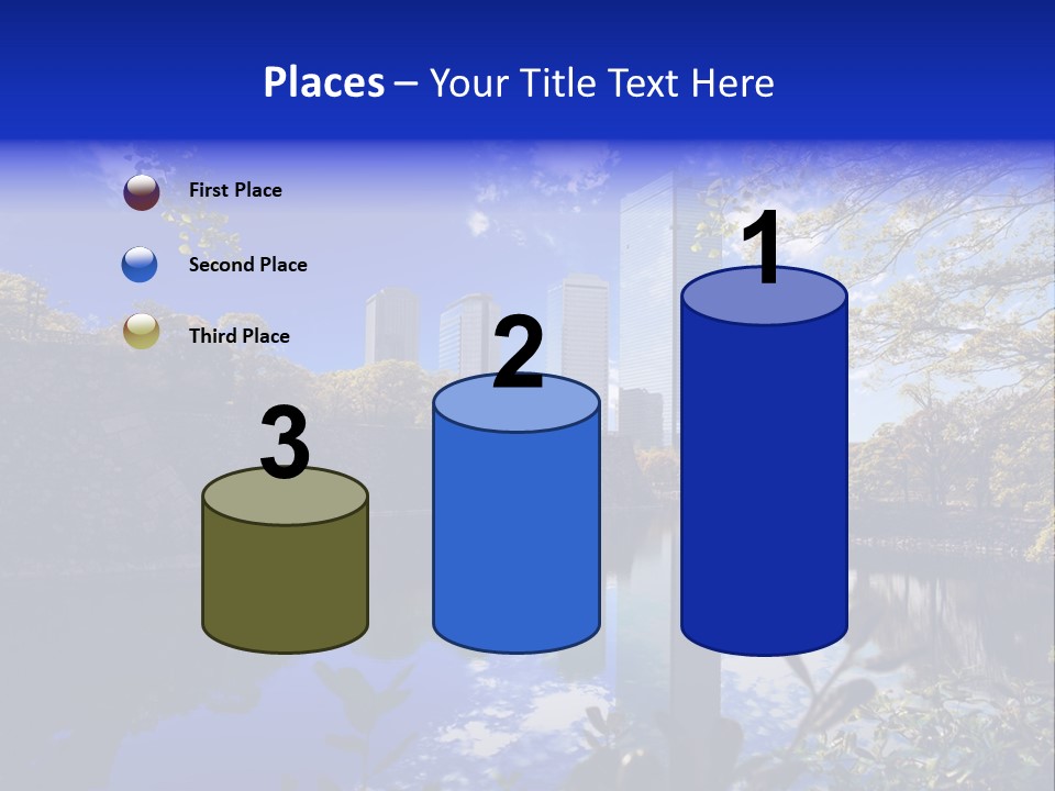 Japanese Garden Peaceful Landscape Chicago PowerPoint Template