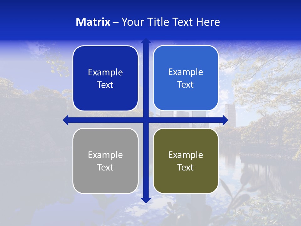Japanese Garden Peaceful Landscape Chicago PowerPoint Template