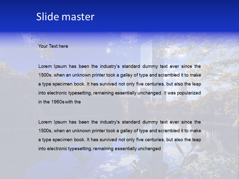 Japanese Garden Peaceful Landscape Chicago PowerPoint Template