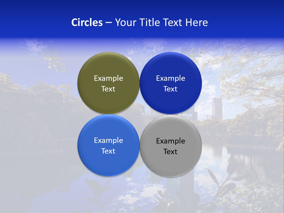 Japanese Garden Peaceful Landscape Chicago PowerPoint Template