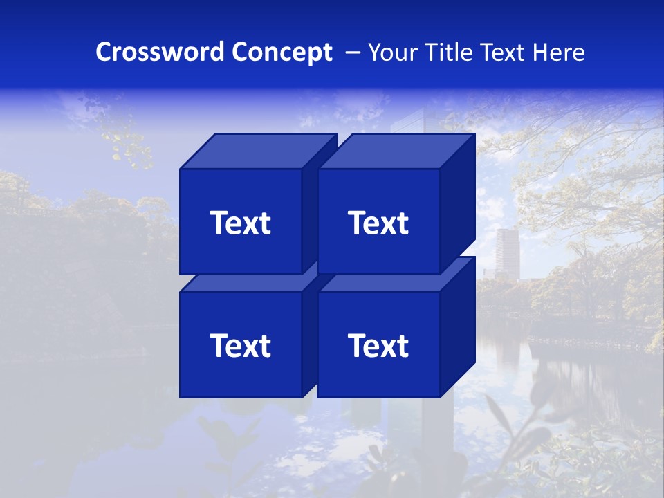 Japanese Garden Peaceful Landscape Chicago PowerPoint Template