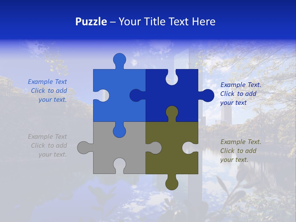 Japanese Garden Peaceful Landscape Chicago PowerPoint Template