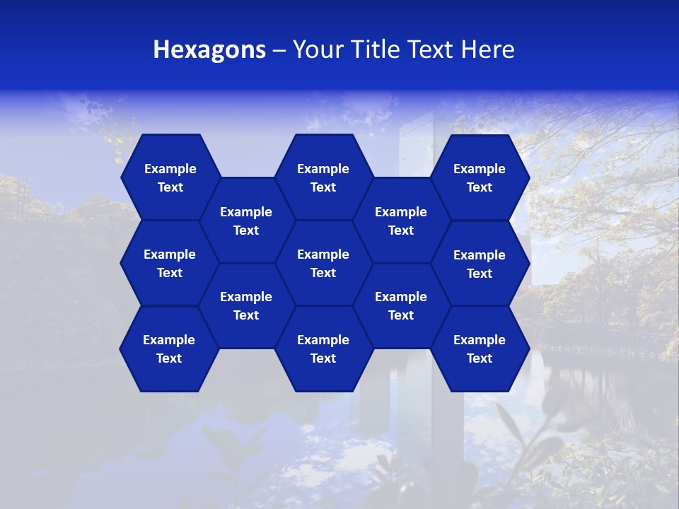 Japanese Garden Peaceful Landscape Chicago PowerPoint Template