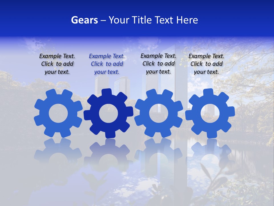 Japanese Garden Peaceful Landscape Chicago PowerPoint Template