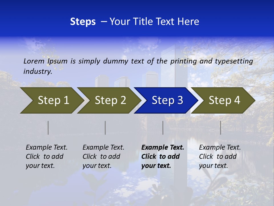 Japanese Garden Peaceful Landscape Chicago PowerPoint Template