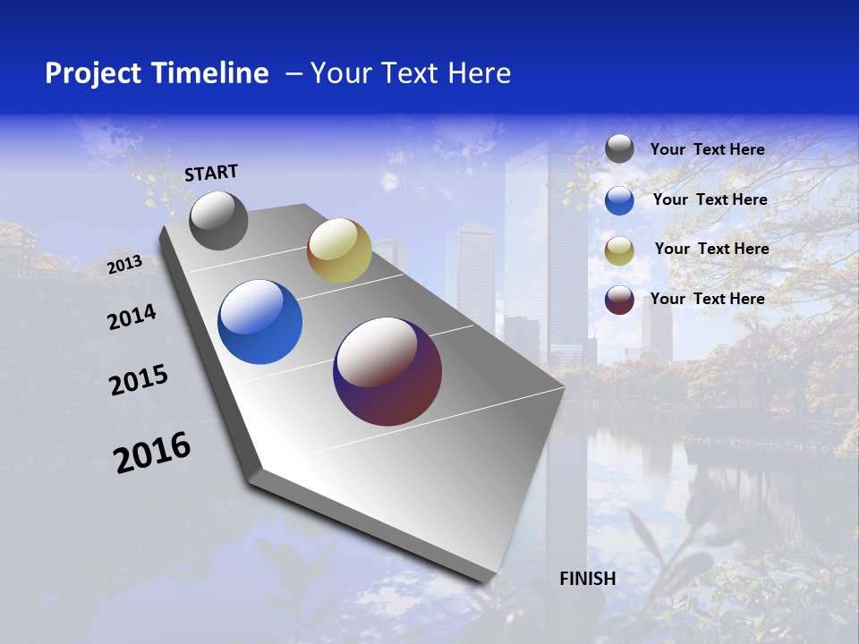 Japanese Garden Peaceful Landscape Chicago PowerPoint Template