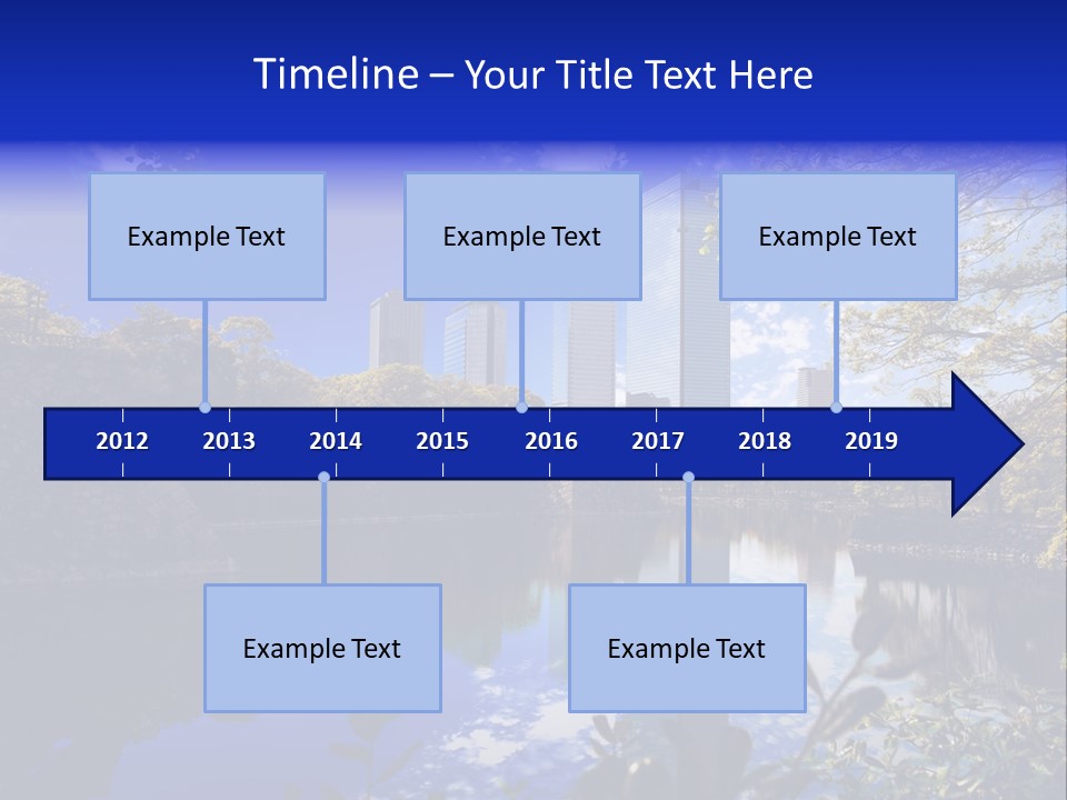 Japanese Garden Peaceful Landscape Chicago PowerPoint Template
