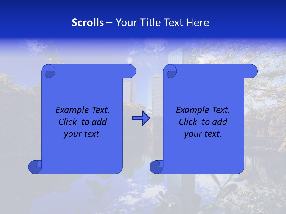 Japanese Garden Peaceful Landscape Chicago PowerPoint Template