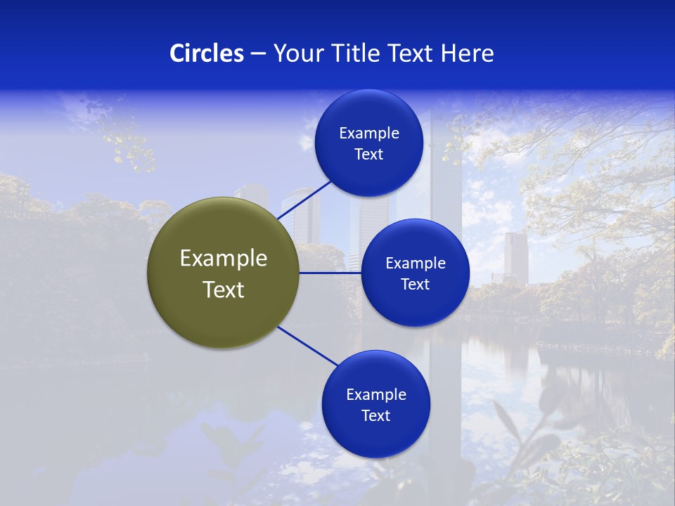 Japanese Garden Peaceful Landscape Chicago PowerPoint Template