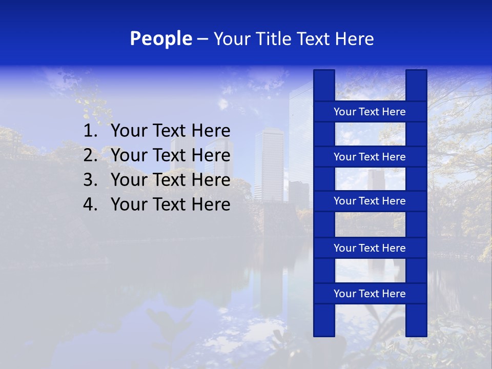 Japanese Garden Peaceful Landscape Chicago PowerPoint Template