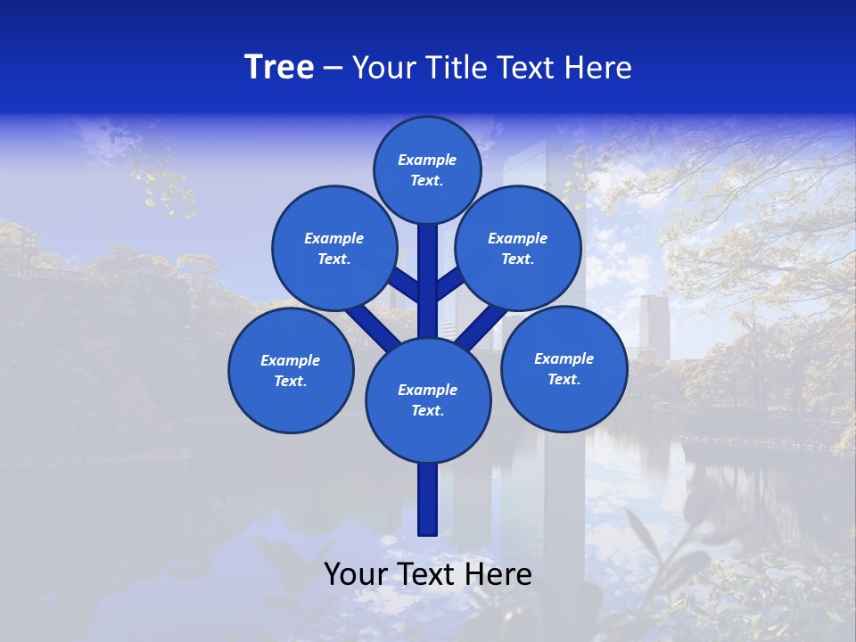 Japanese Garden Peaceful Landscape Chicago PowerPoint Template