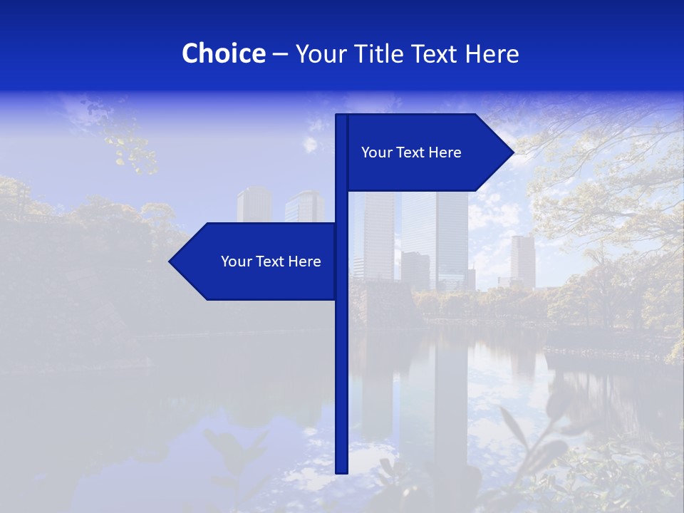 Japanese Garden Peaceful Landscape Chicago PowerPoint Template