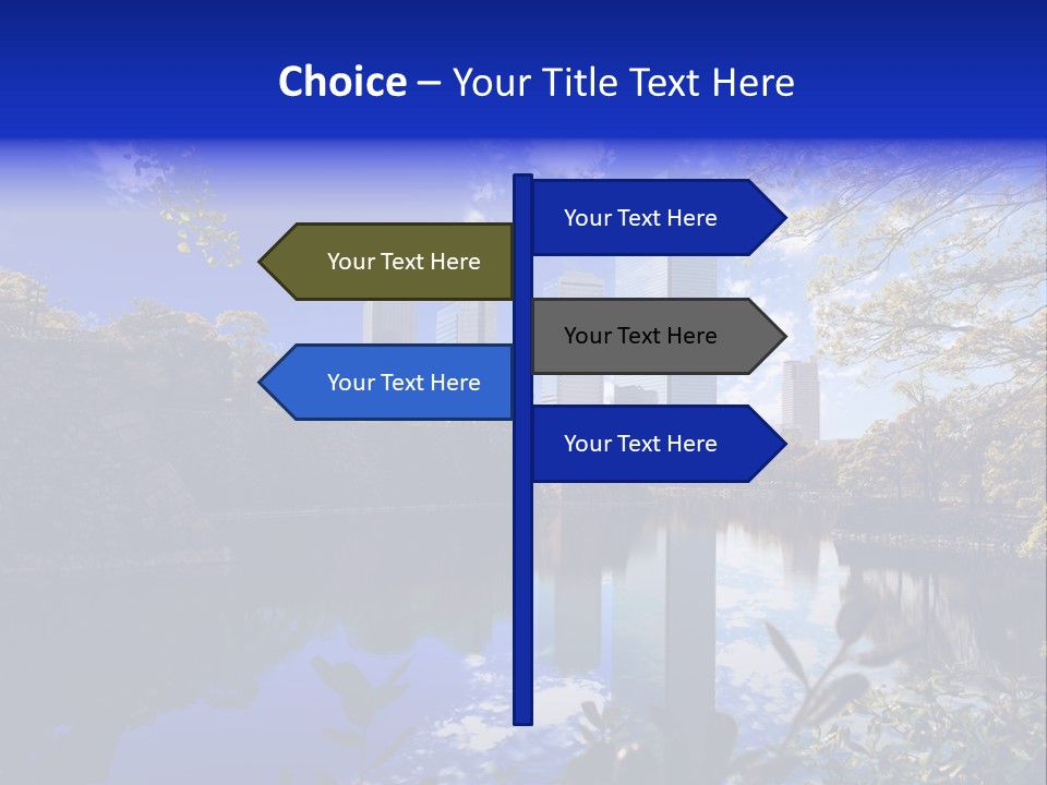 Japanese Garden Peaceful Landscape Chicago PowerPoint Template