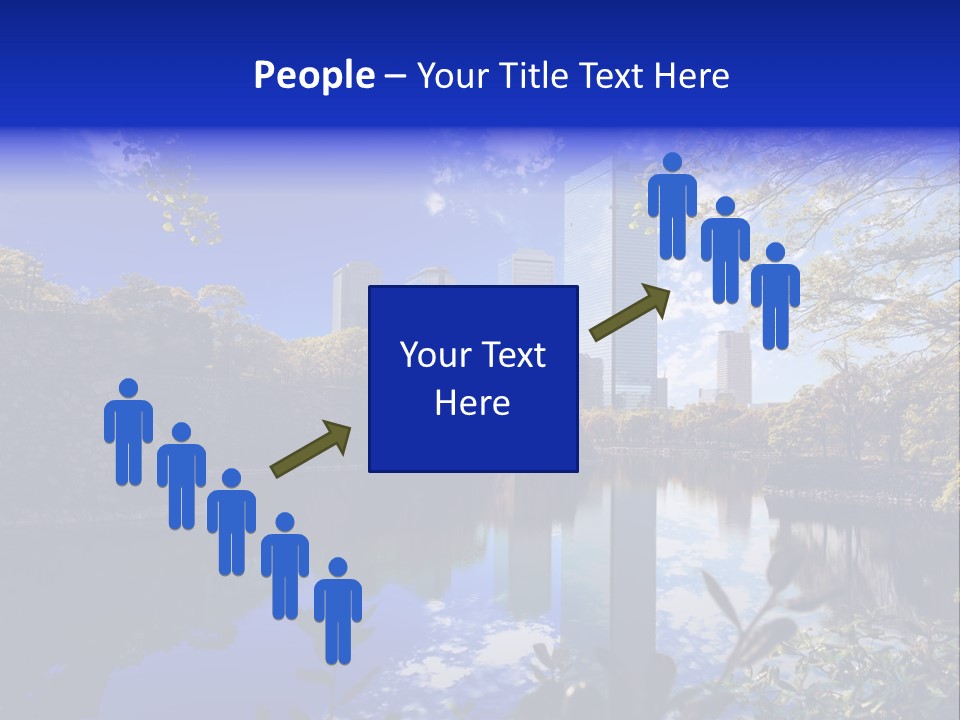 Japanese Garden Peaceful Landscape Chicago PowerPoint Template