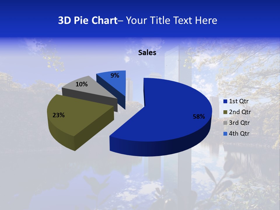 Japanese Garden Peaceful Landscape Chicago PowerPoint Template