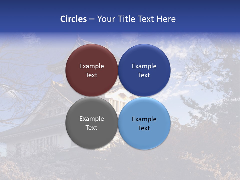 Japanese Trees Architecture PowerPoint Template