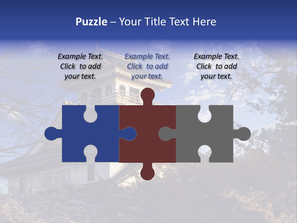 Japanese Trees Architecture PowerPoint Template