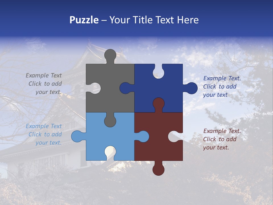 Japanese Trees Architecture PowerPoint Template