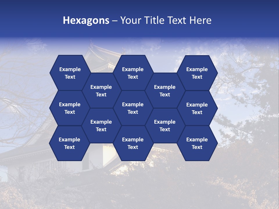 Japanese Trees Architecture PowerPoint Template