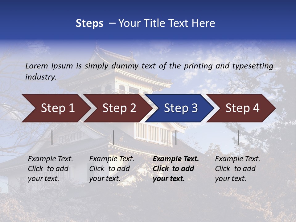 Japanese Trees Architecture PowerPoint Template