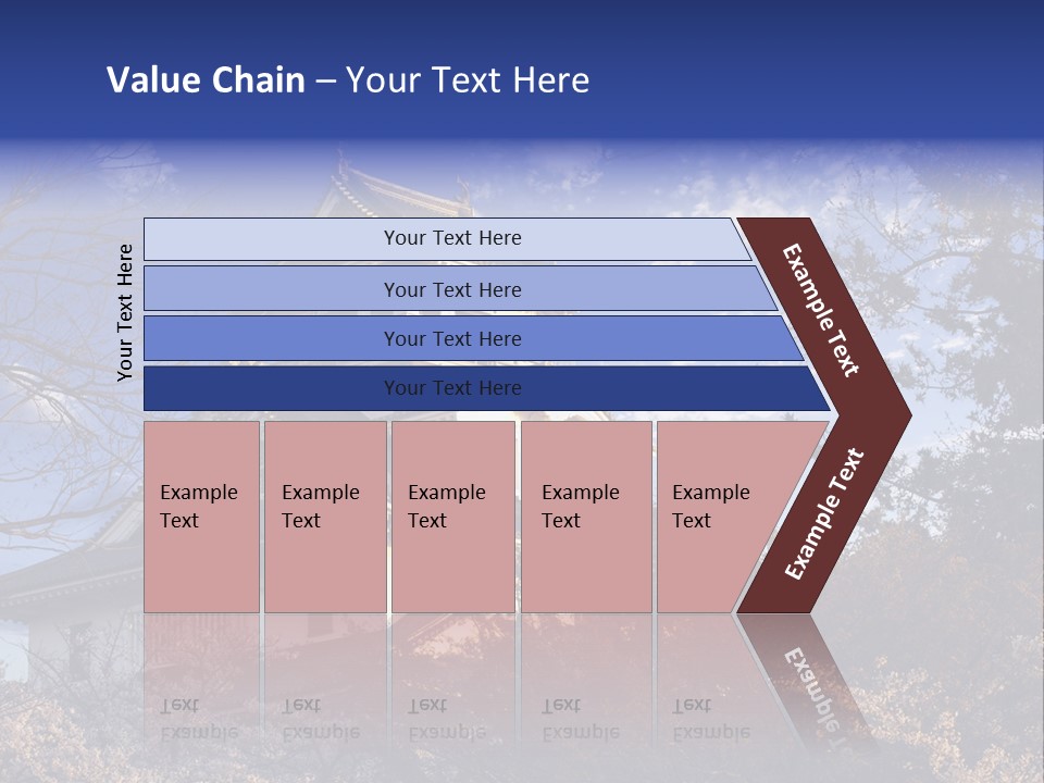 Japanese Trees Architecture PowerPoint Template