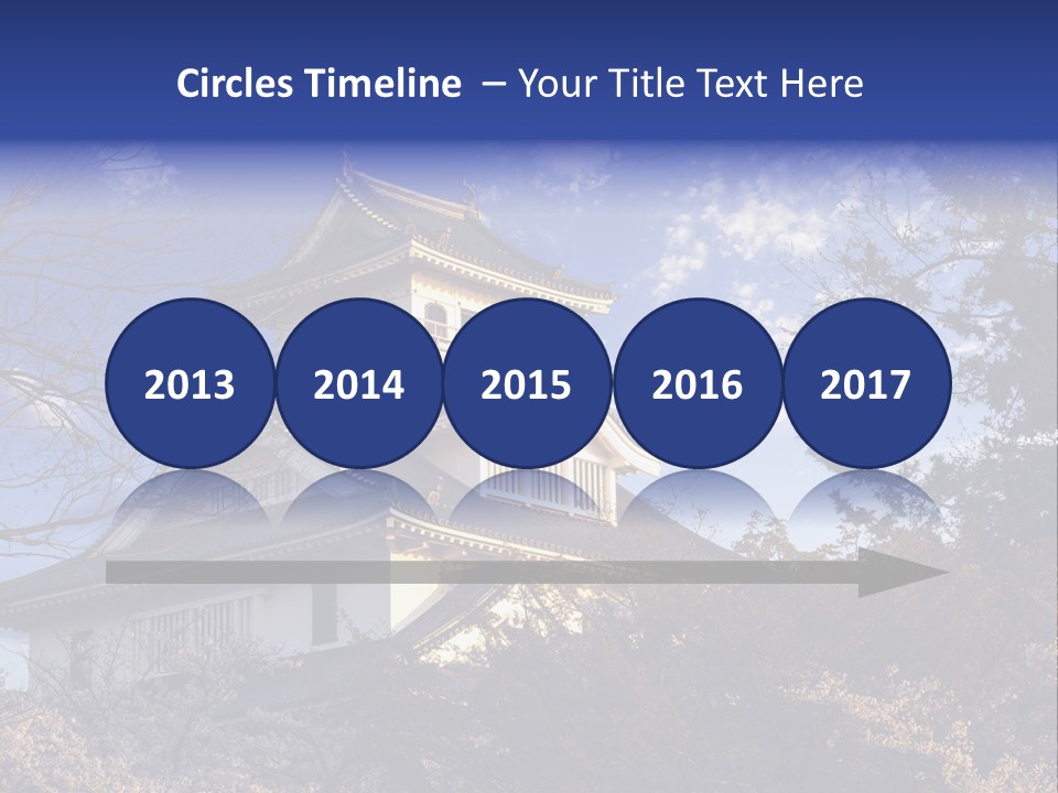 Japanese Trees Architecture PowerPoint Template