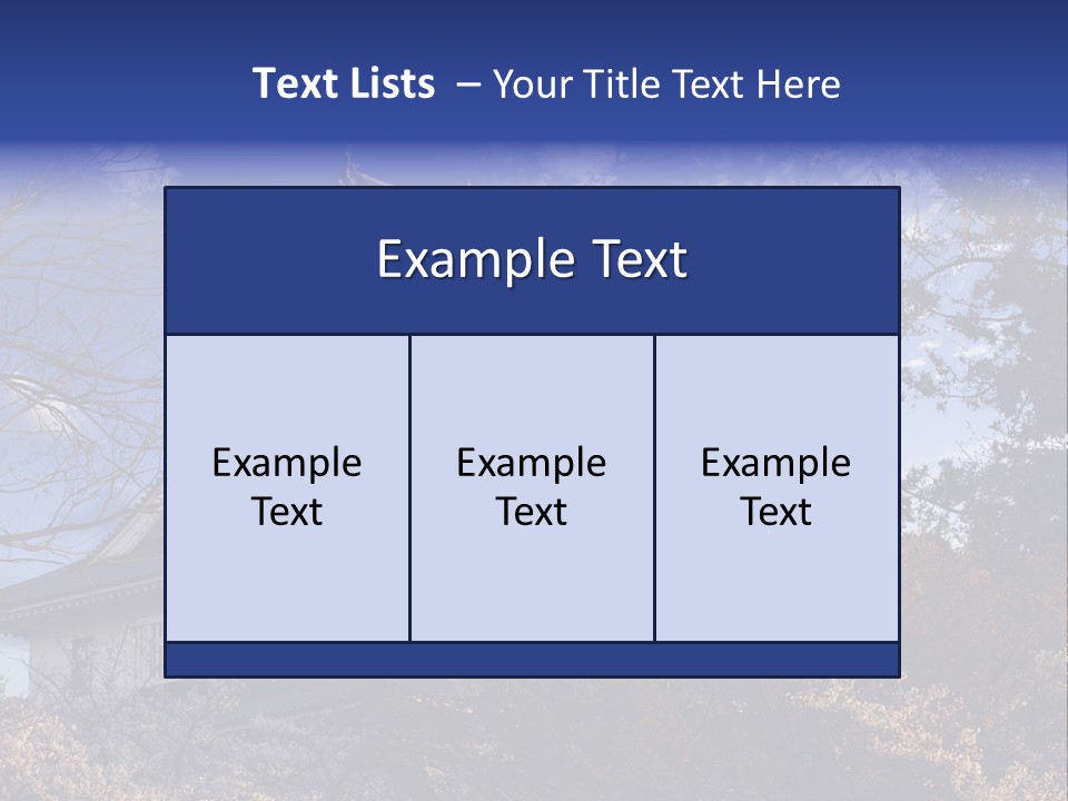 Japanese Trees Architecture PowerPoint Template
