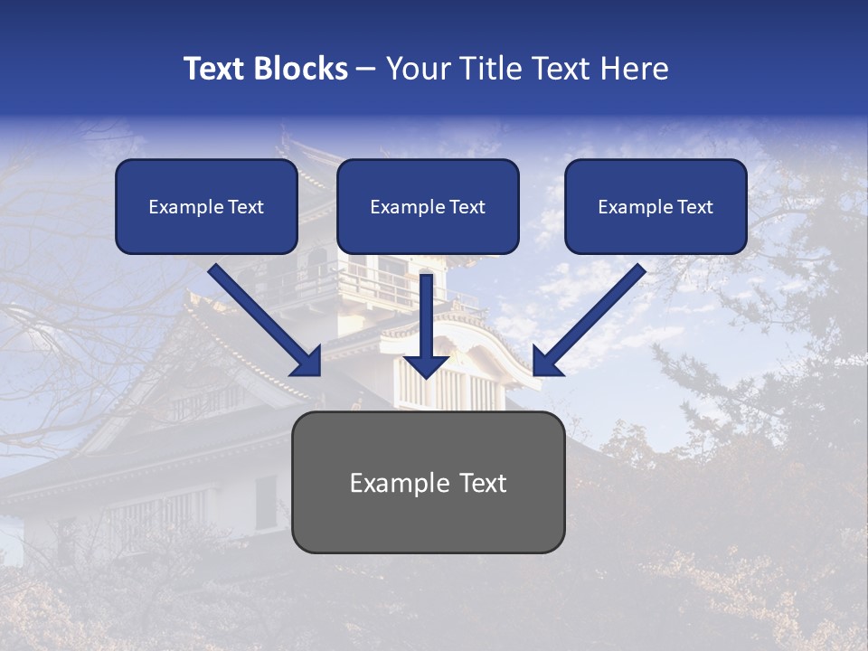 Japanese Trees Architecture PowerPoint Template