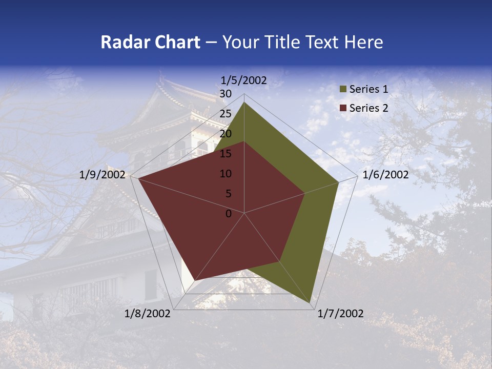 Japanese Trees Architecture PowerPoint Template