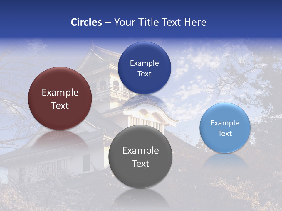 Japanese Trees Architecture PowerPoint Template