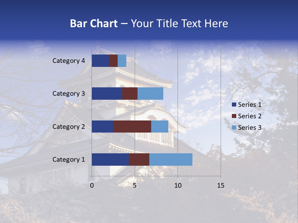 Japanese Trees Architecture PowerPoint Template