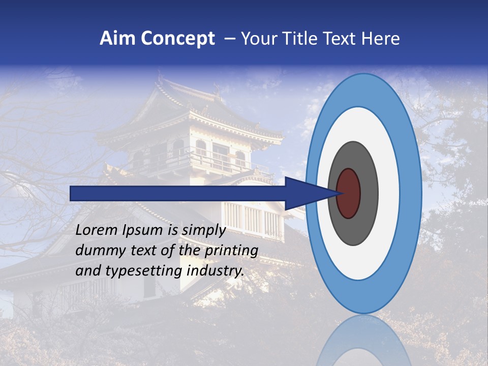 Japanese Trees Architecture PowerPoint Template